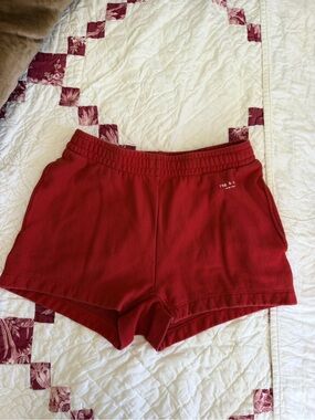 rag & bone Red Drawstring Casual Shorts